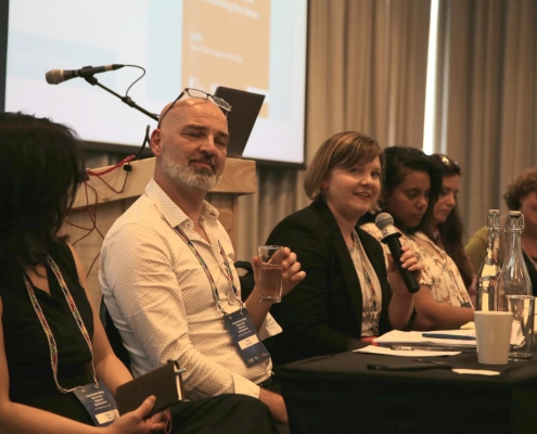 Allison Eckhardt (Department of Energy, USA) addressed a question during the session "The SciPEP Journey to Date – Outputs, Outcomes, and Future Directions".