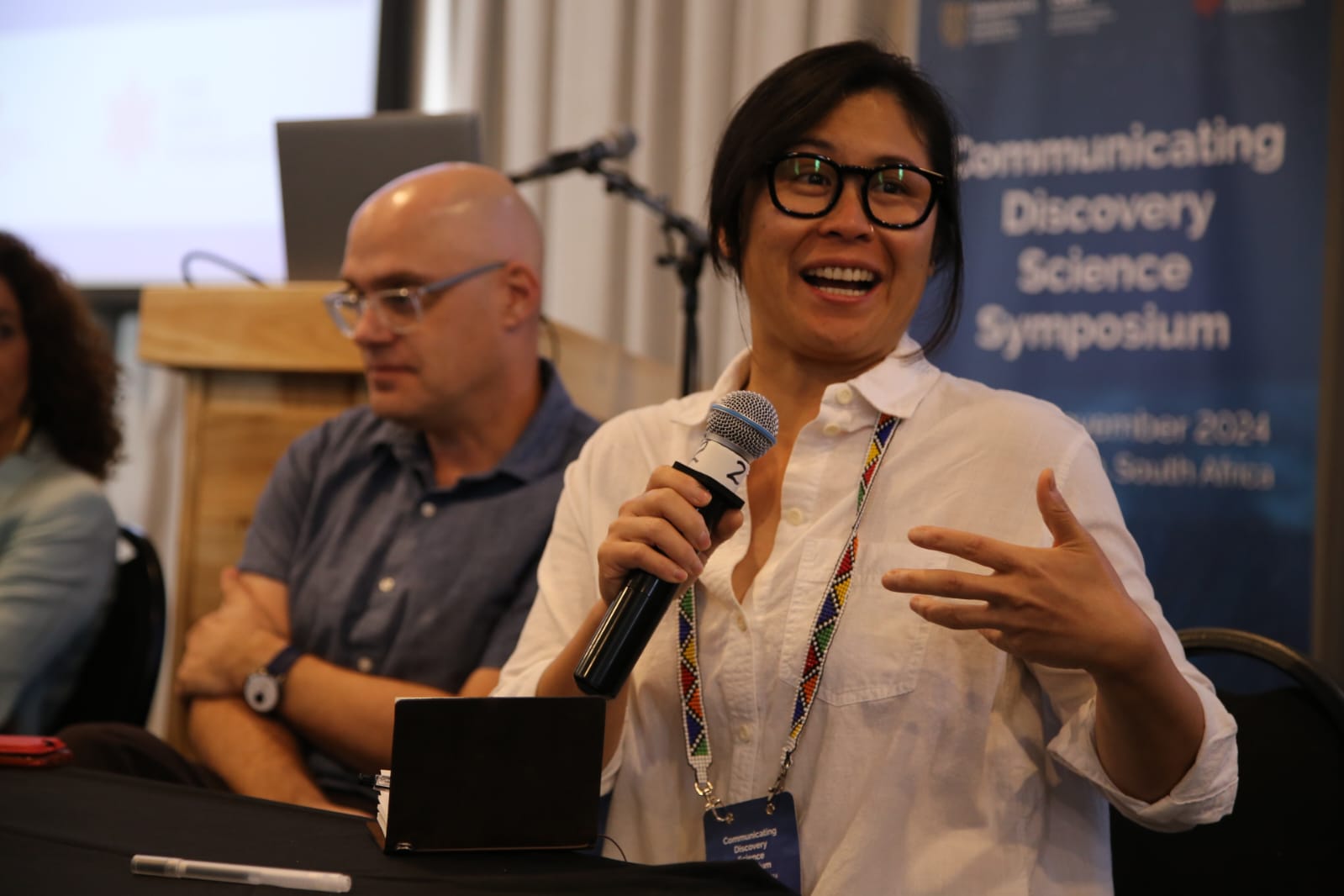 Sara Yeo (University of Utah, USA) contributed to the panel discussion on "Building the Infrastructure for Effective Discovery Science Communication."