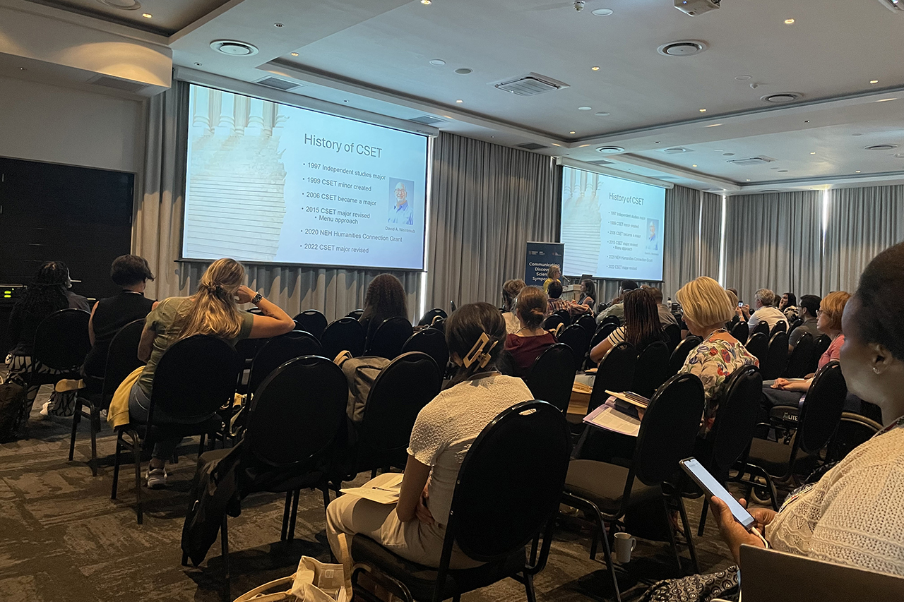 Shellie Richards of Vanderbilt University, USA, presented on building a science communication programme specifically tailored for discovery science, discussing strategies for enhancing public understanding and engagement with scientific discoveries.