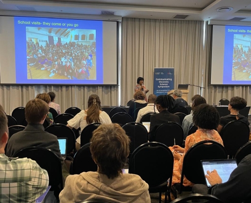 Anusuya Chinsamy-Turan (University of Cape Town, South Africa) shared her experiences in the field of Paleo-biology, focusing on the study of ancient life forms through fossils and other evidence.