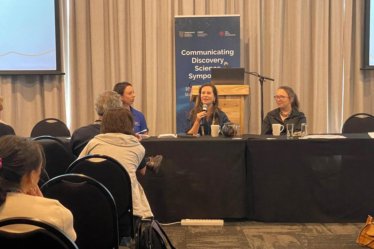 Postgraduate students Melissa Vorster, Anika Du Plessis, and Karla Redelinghuys from Stellenbosch University shared their perspectives on the challenges of communicating basic research.