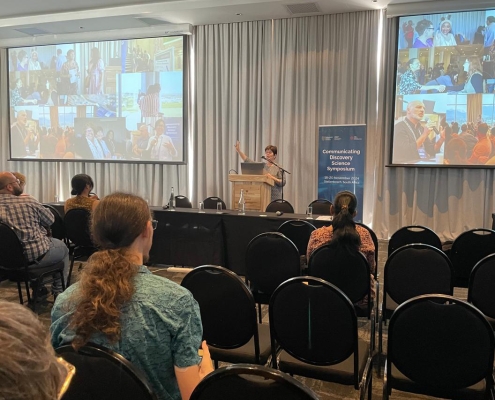 Marina Joubert (Stellenbosch University, South Africa) warmly welcoming delegates to the final morning of the symposium, setting the stage for a day of insightful discussions and knowledge sharing.